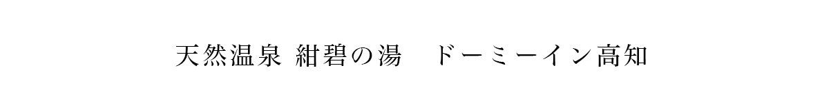 天然温泉 紺碧の湯 ドーミーイン高知