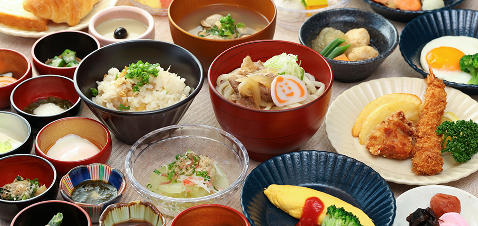 朝食バイキング