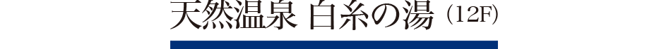 天然温泉 白糸の湯