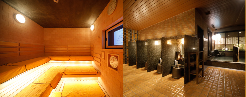 高温サウナ・洗い場