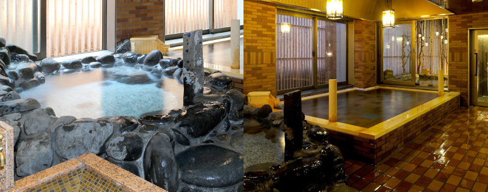 岩風呂・内湯（天然温泉）