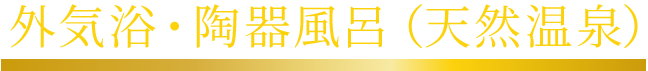 外気浴・檜風呂（天然温泉）