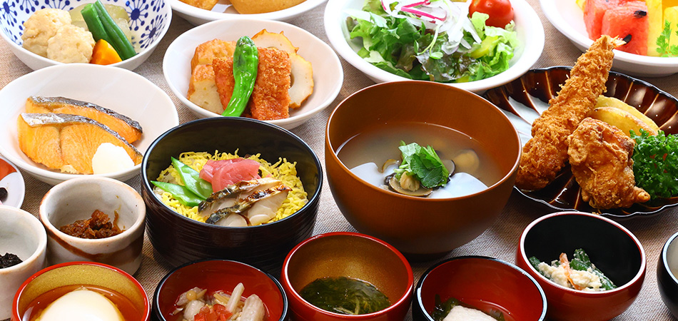 朝食バイキング